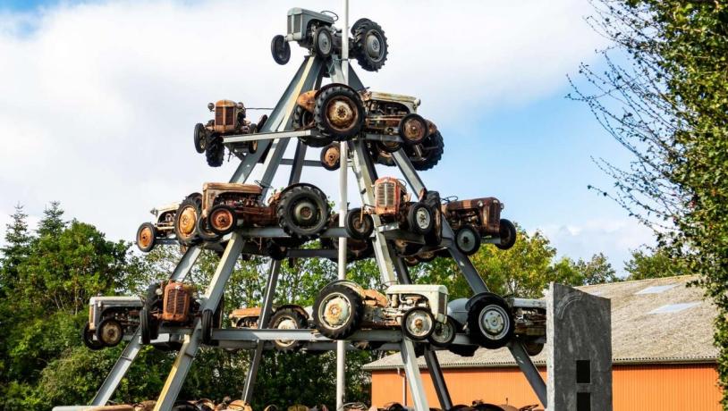 Traktorkunst på Ferguson Museum