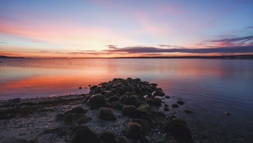 Solnedgang over Horsens Fjord