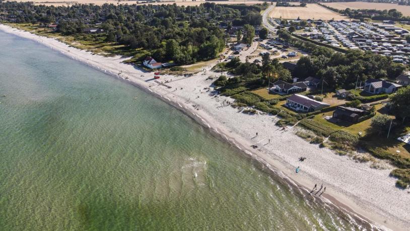 Saxild Strand Odder dronefoto