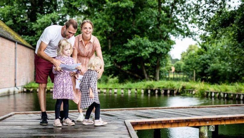 Familie er på skattejagten Odder rundt