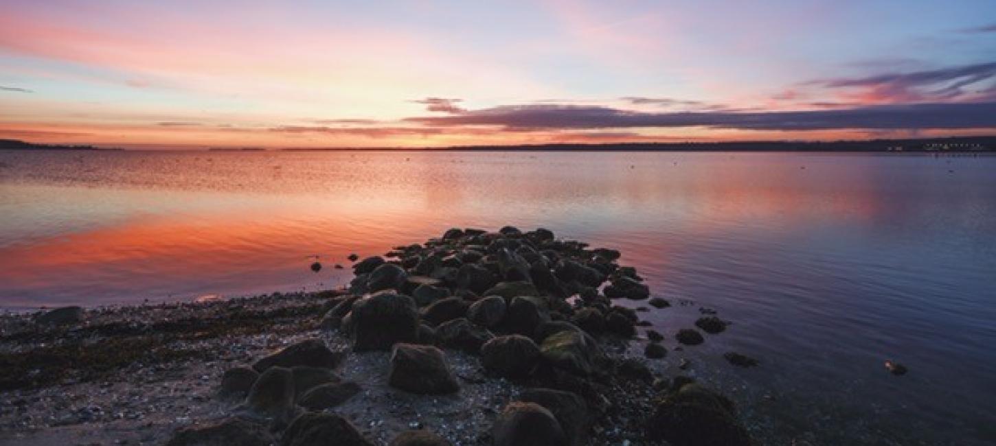 Solnedgang over Horsens Fjord