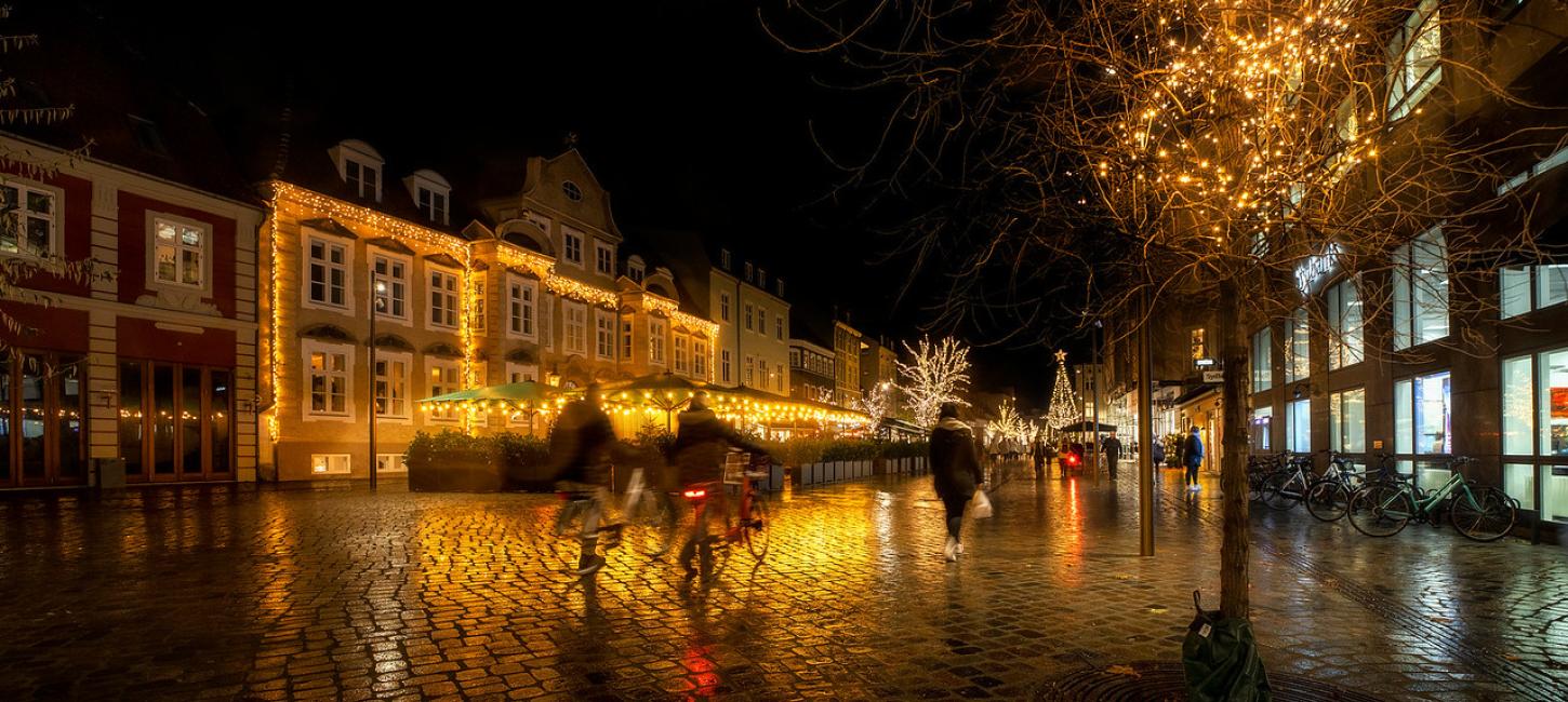Jul i gågaden i Horsens - en del af Destination Kystlandet