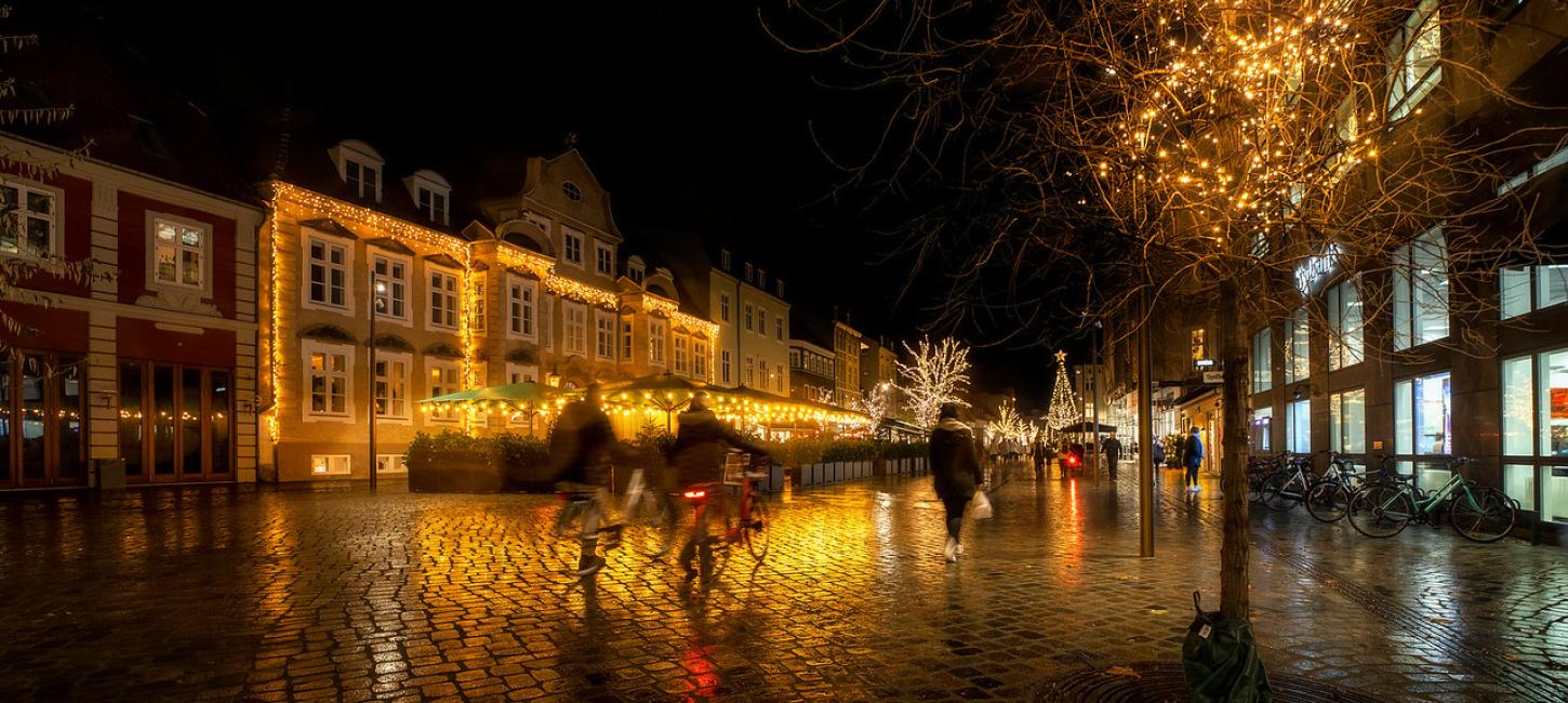 Jul i gågaden i Horsens - en del af Destination Kystlandet