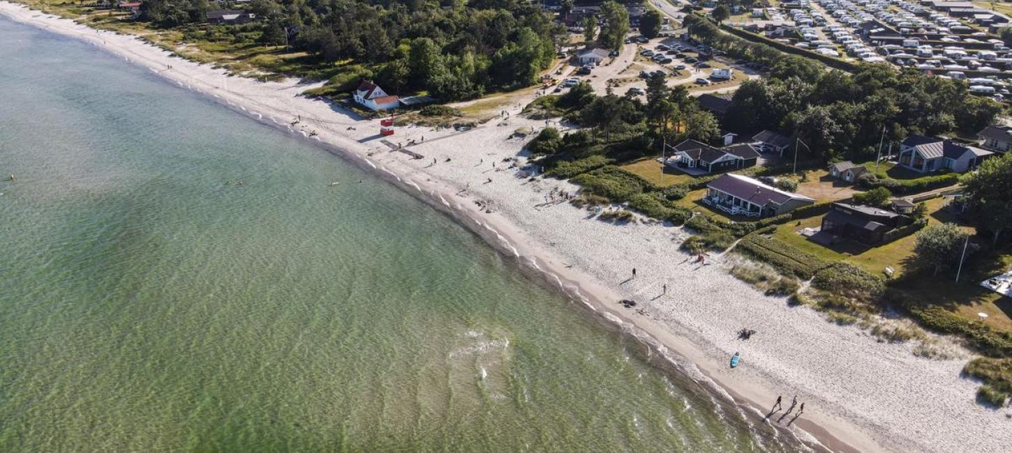 Saxild Strand Odder dronefoto
