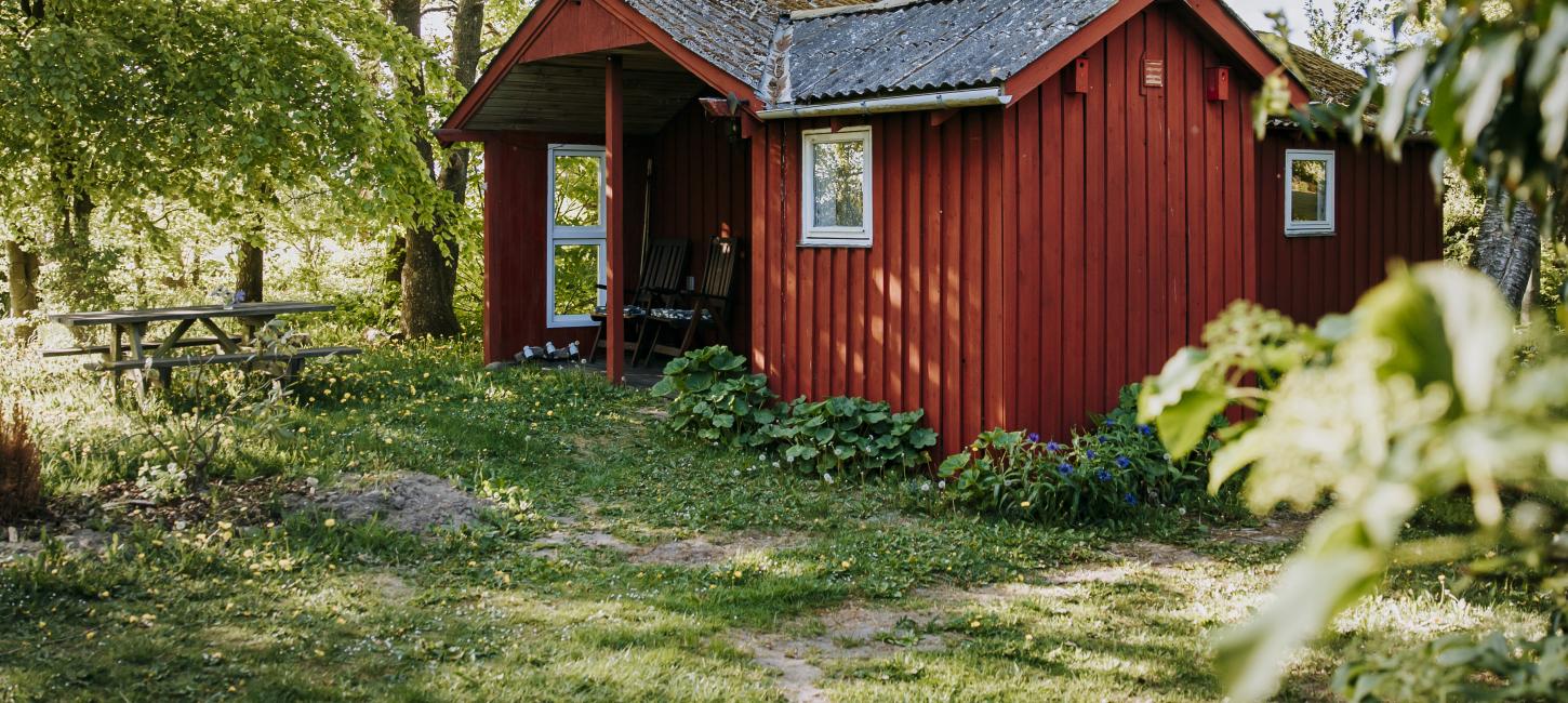 Annekset ved Holmely glamping i Bakkelandet nær Gudenåen 