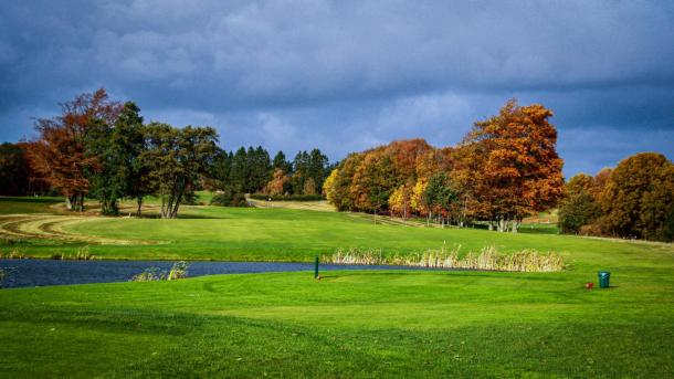 Udsigt fra banen i Odder Golfklub