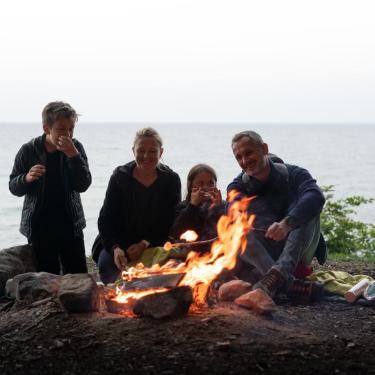 Bålhygge ved Stakrode Skov