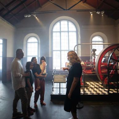 Dampmaskine på Industrimuseet i Horsens