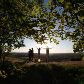 Familie står på sukkertoppen