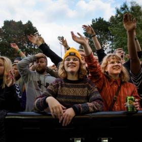 Audience in front of state at Wall of Sound festival in Horsens, Denmark