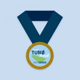 Illustration af Medalje fra Skattejagten Tunø Rundt i Destination Kystlandet