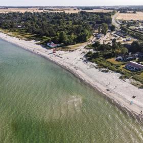 Saxild Strand Odder dronefoto