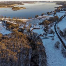 Vinterudsigt over Klostermølle