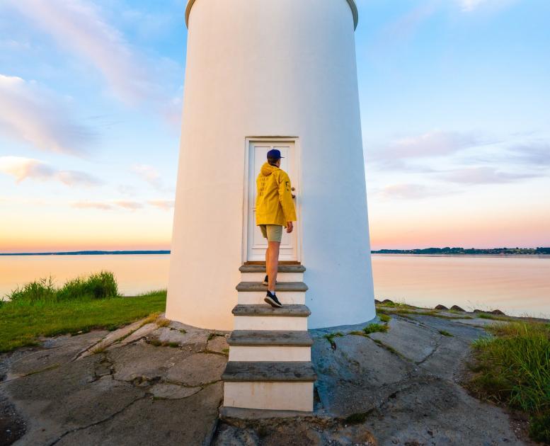 Træskohage Fyr ved Vejle Fjord